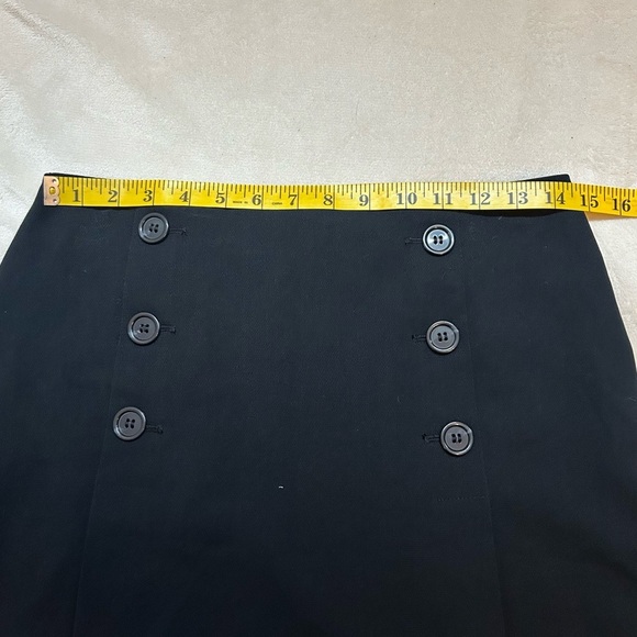 NWT | M&S Pleated Mini Skirt with buttons | Navy Blue |Size 6 - Picture 5 of 10